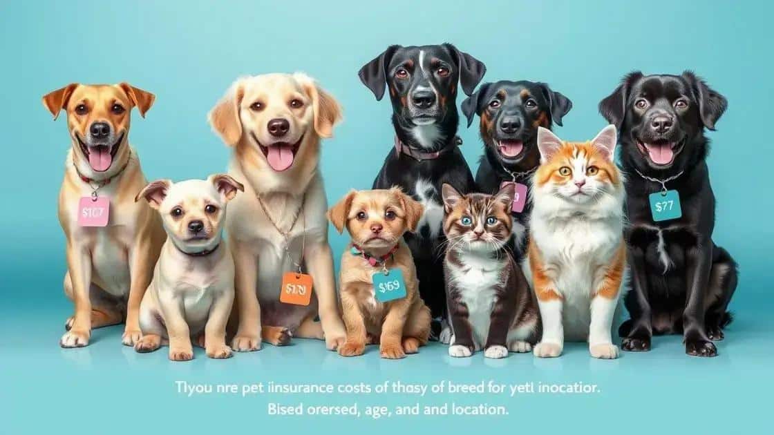 Factors influencing pet insurance prices