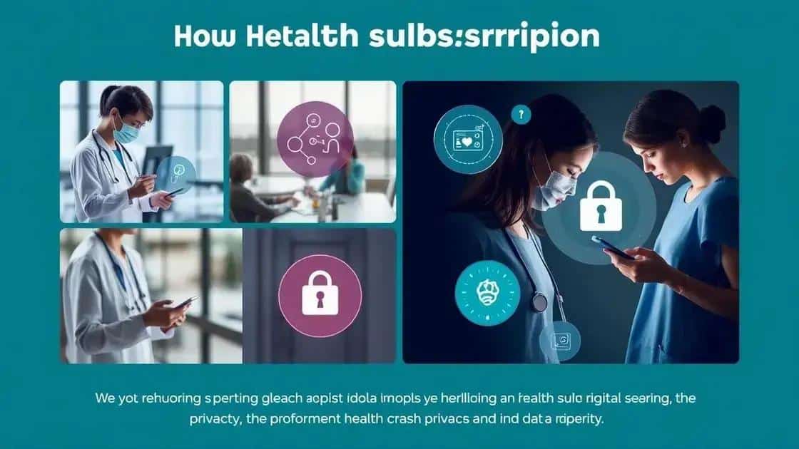 Challenges and opportunities in health subscriptions