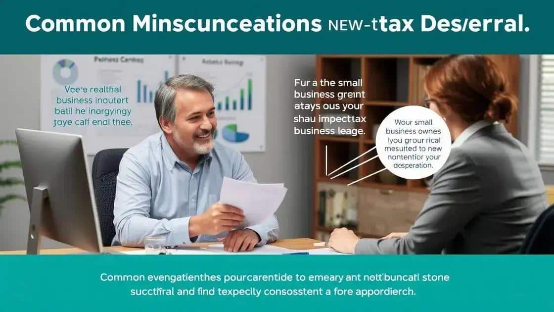 Common misconceptions about tax deferral