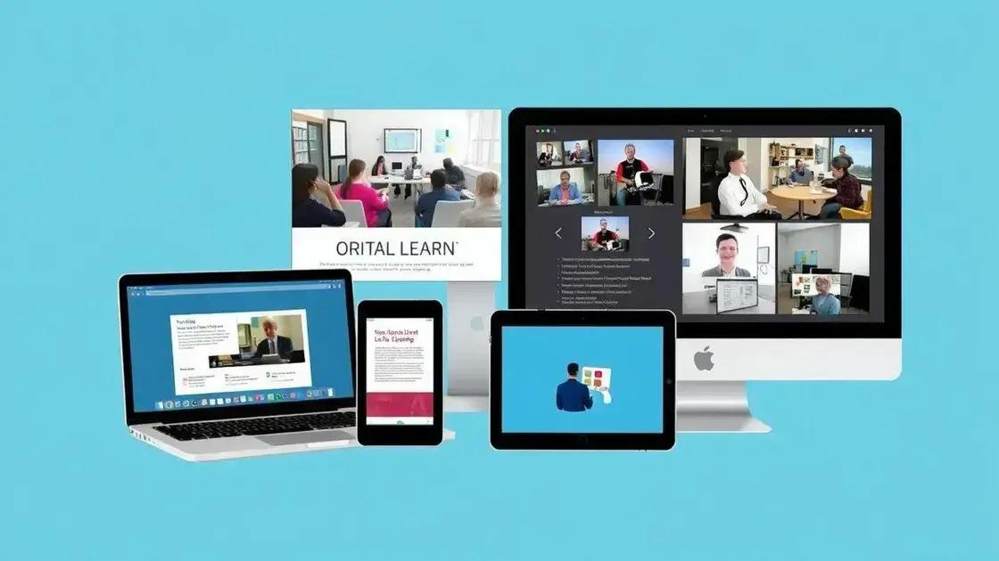 Key features of new online learning platforms