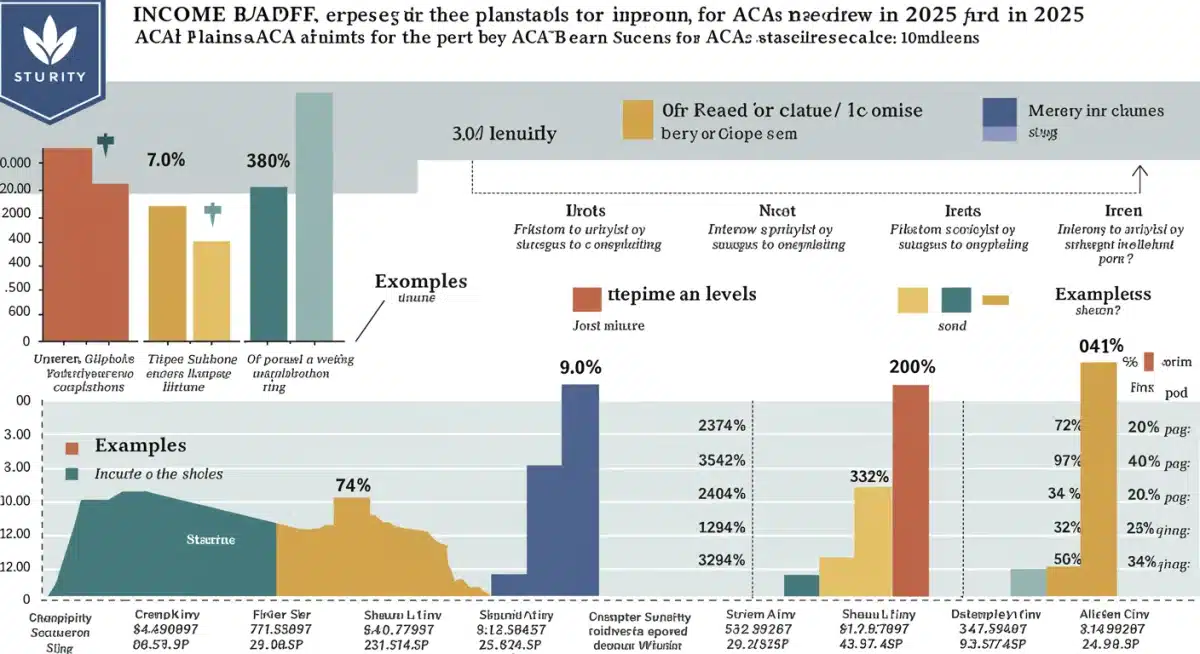 Infographic showing ACA subsidy eligibility and income levels for 2025