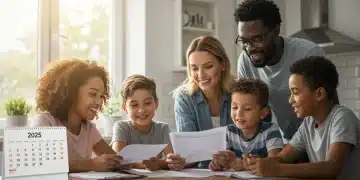 Family reviewing Child Tax Credit information for 2025
