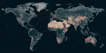 Global supply chain network facing disruptions in early 2025