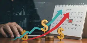 Illustration of growing savings with high APY in 2025