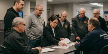 Veterans discussing disability compensation with a VA counselor in 2025