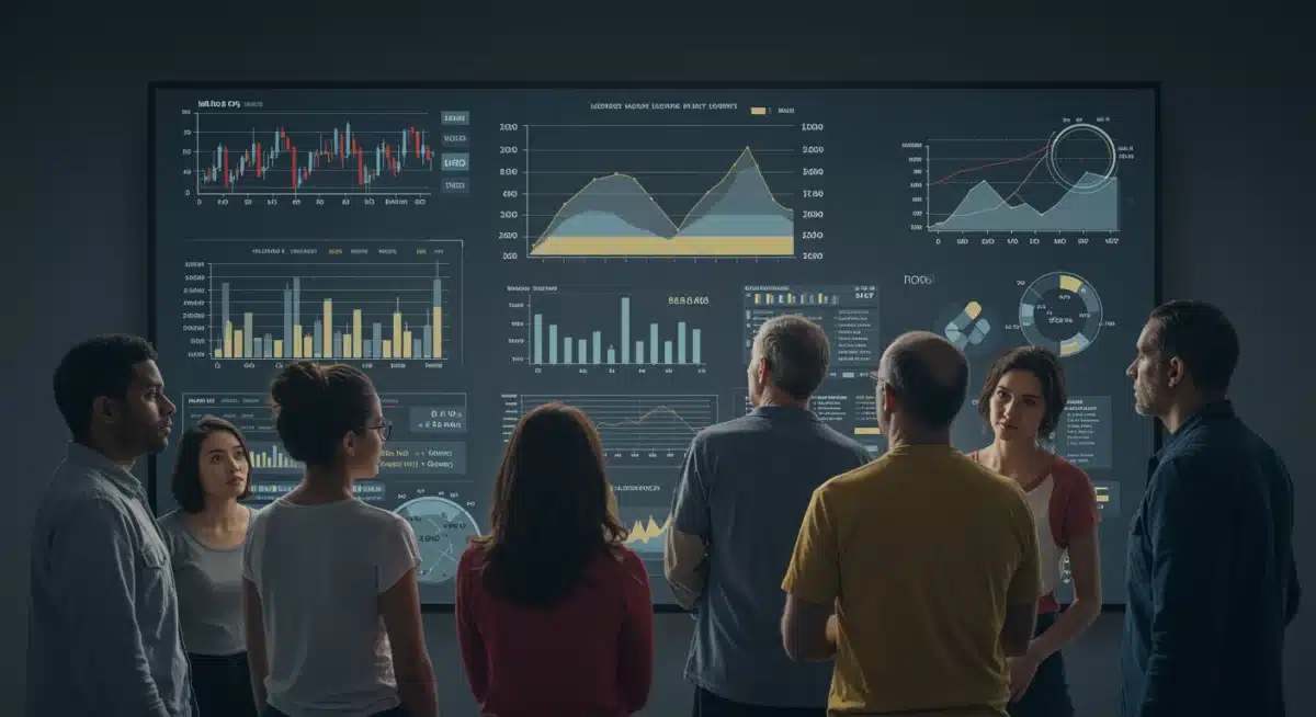Diverse US households analyzing economic indicators and their financial implications in 2025.