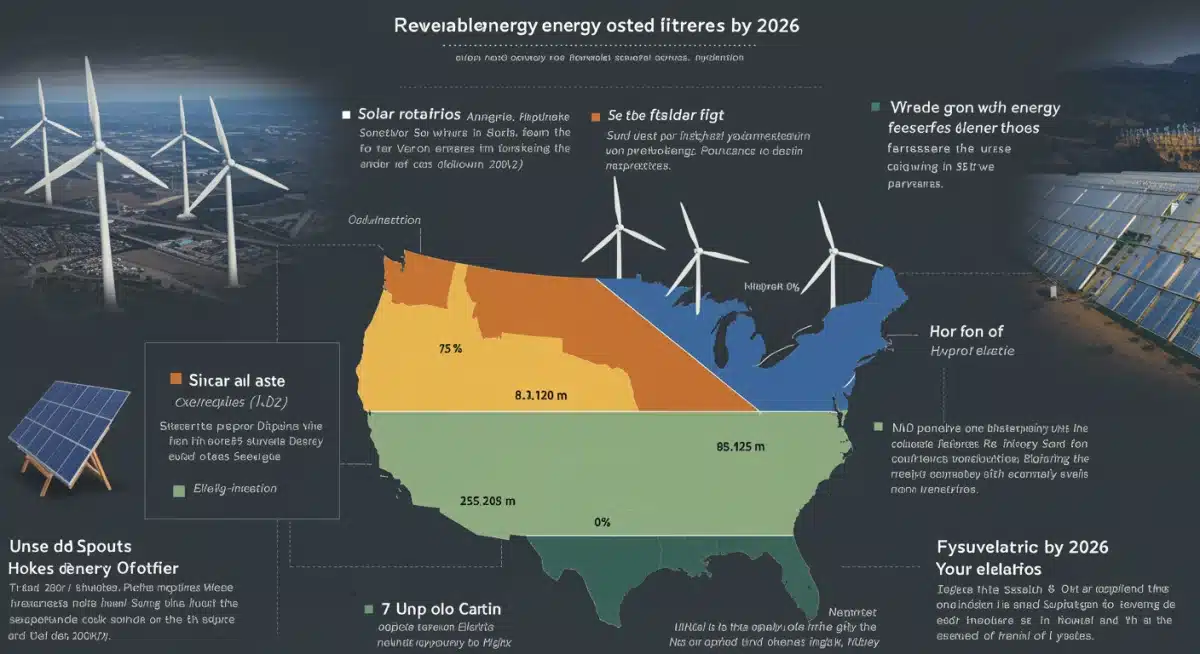 Renewable energy growth projections by 2026 infographic
