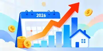 Financial graphs with rising interest rates impacting mortgages and savings in 2026.