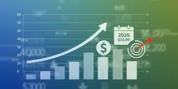 Illustration of financial growth towards a 401(k) contribution limit in 2026
