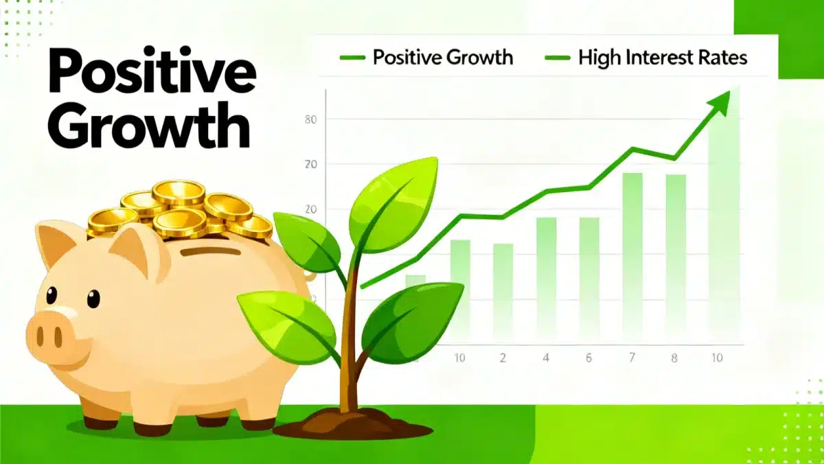 Piggy bank with coins and growing plant symbolizing smart savings strategies.