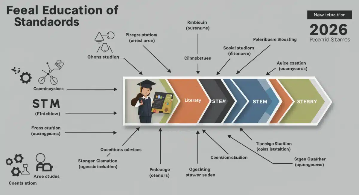 Infographic detailing key components of 2026 federal education standards