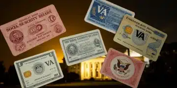 Illustration of federal benefits, including Social Security, Medicare, and VA, symbolizing support and security for 2026.