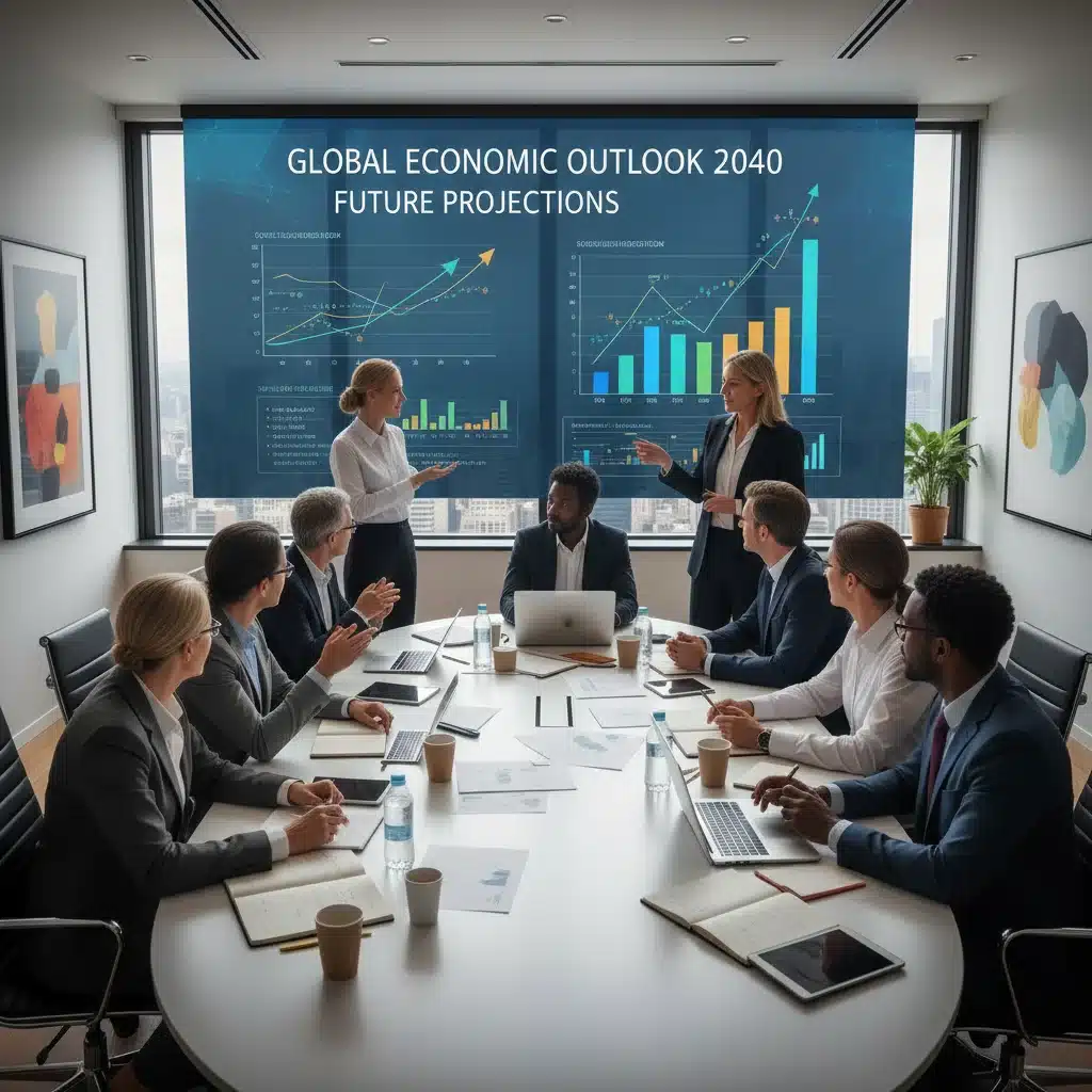Economic experts discussing future interest rate projections and monetary policy.