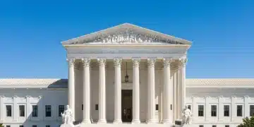 United States Supreme Court building, symbolizing upcoming major legal decisions and national policy implications.