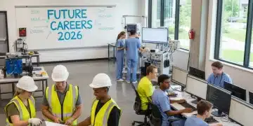Students engaged in various vocational training programs, symbolizing future career opportunities.