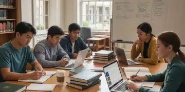Students preparing college application essays for 2026 admissions