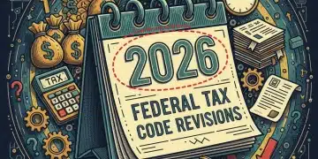 2026 calendar with tax symbols indicating upcoming federal tax code changes