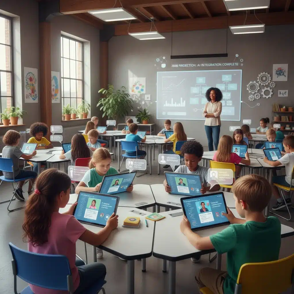 AI Tutoring 2026: Boosting Student Outcomes & Financial Impact in US Schools