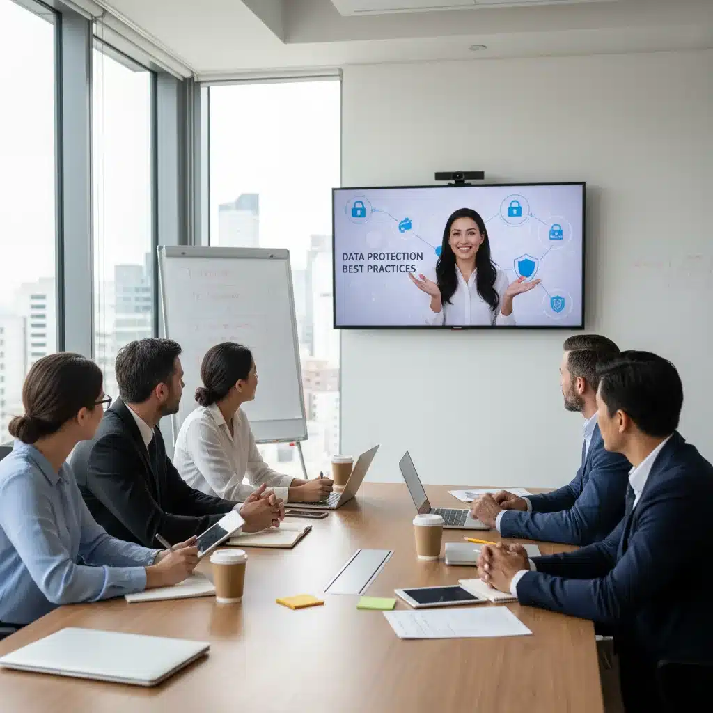 Small business employees undergoing cybersecurity training for 2026 compliance