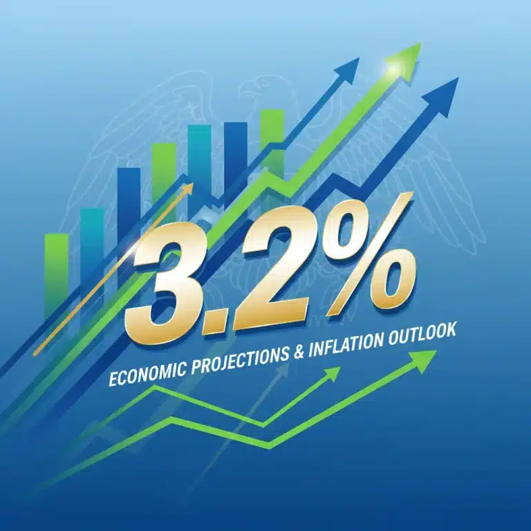 Federal Reserve economic outlook 2026 inflation projection 3.2 percent