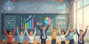 Decoding 2026 Federal Education Grants: Secure Up to $500,000 for US Schools Students and teachers celebrating in a modern classroom, symbolizing successful federal education grant funding.