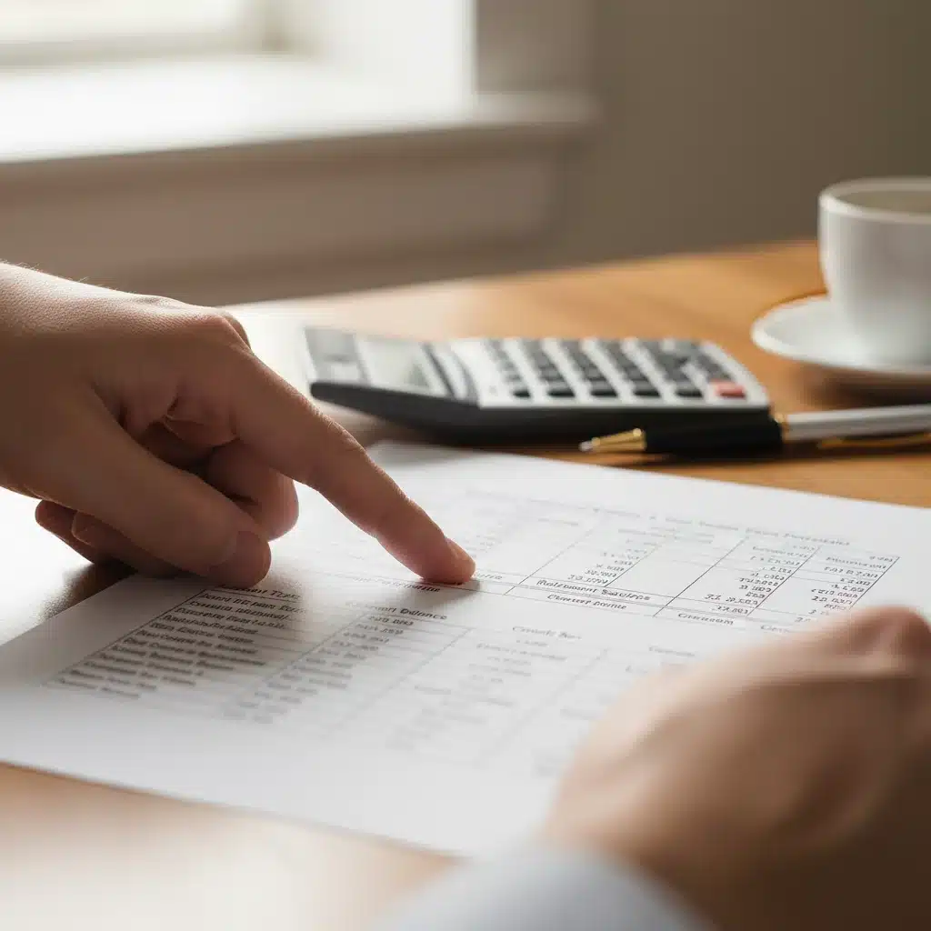 Detailed financial statement analysis for federal retirement planning