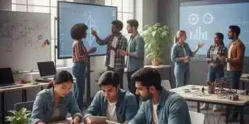 Experiential Learning: Why US Universities are Embracing This Future of Education University students collaborating on a hands-on project, embodying experiential learning.