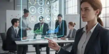 Professional viewing holographic certifications and salary growth projections