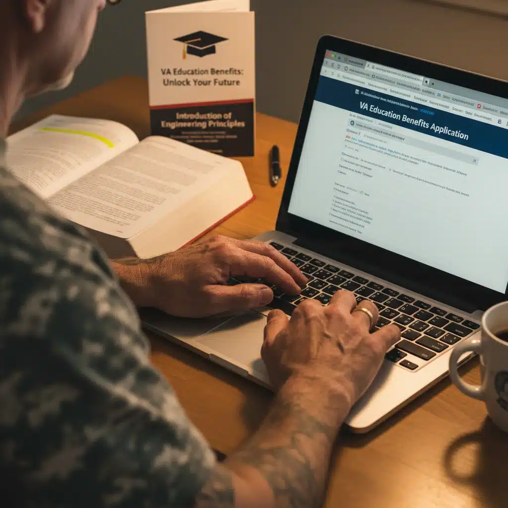 Veteran applying for education benefits online