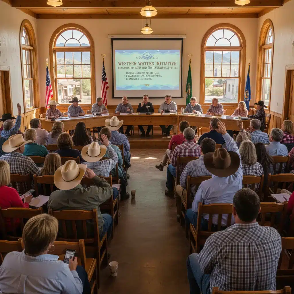Community discussion on water conservation and drought preparedness.